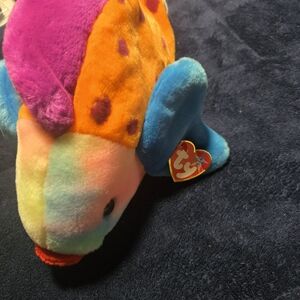 TYCO ORIGINAL BEANIE BABY: "LIPS - FISH," (8.00" Long, New with Original Tag